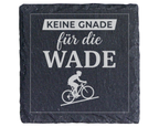 Fahrrad Untersetzer Schiefertafel, Keine Gnade für die Wade Geschenk,  – Bild 1