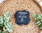 Fahrrad Untersetzer Schiefertafel, Keine Gnade für die Wade Geschenk,  – Bild 3