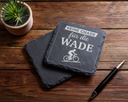 Fahrrad Untersetzer Schiefertafel, Keine Gnade für die Wade Geschenk,  – Bild 5