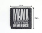 Schiefer Untersetzer Mama Spruch Hürden Leben Humor - Lustiges Geschen – Bild 4