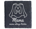 Schiefer Untersetzer Mama Meine Alltags-Heldin - Geschenk Für Mutter - – Bild 1