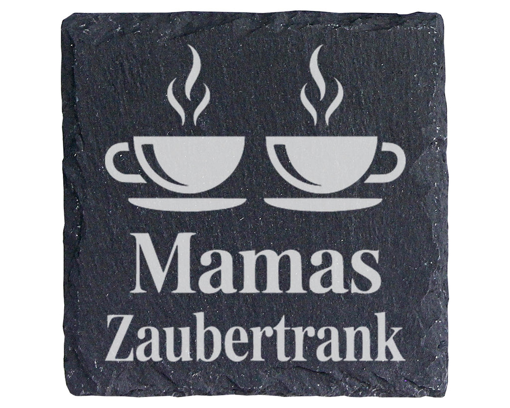 Schiefer Untersetzer Mamas Zaubertrank - Lustiges Geschenk für Mutter  – Bild 1