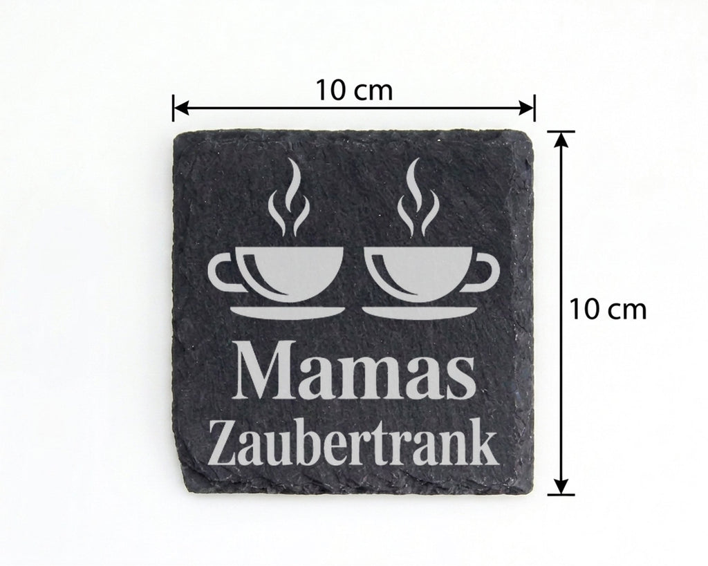 Schiefer Untersetzer Mamas Zaubertrank - Lustiges Geschenk für Mutter  – Bild 4