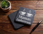 Schiefer Untersetzer Mamas Zaubertrank - Lustiges Geschenk für Mutter  – Bild 5