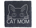 Schiefer Untersetzer Katze Cat Mom - Geschenk Für Katzenmama Frauen -  – Bild 1