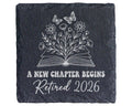 Schiefer Untersetzer Ruhestand 2026 A New Chapter Begins - Geschenk fü – Bild 1
