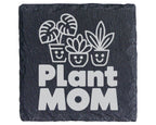Schiefer Untersetzer Plant Mom - Geschenk für Pflanzen Mama - Süßes Zi – Bild 1