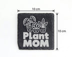 Schiefer Untersetzer Plant Mom - Geschenk für Pflanzen Mama - Süßes Zi – Bild 4