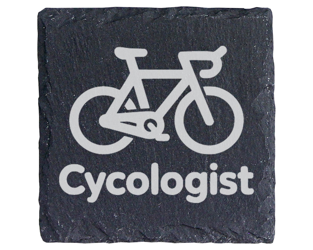 Schiefer Untersetzer Rennrad Cycologist - Lustiges Geschenk für Radfah – Bild 1