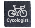 Schiefer Untersetzer Rennrad Cycologist - Lustiges Geschenk für Radfah – Bild 1