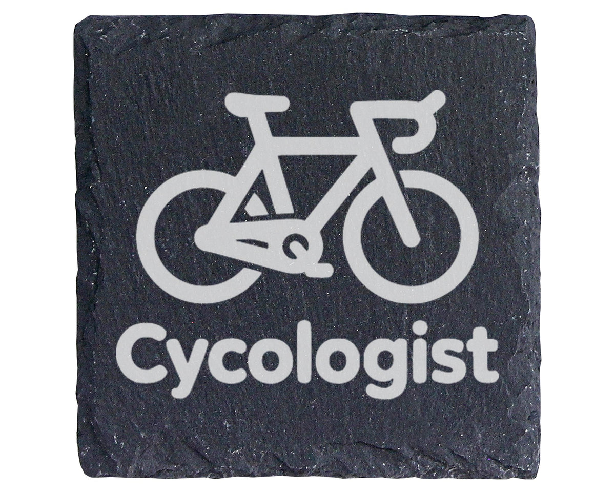Schiefer Untersetzer Rennrad Cycologist - Lustiges Geschenk für Radfah – Bild 1