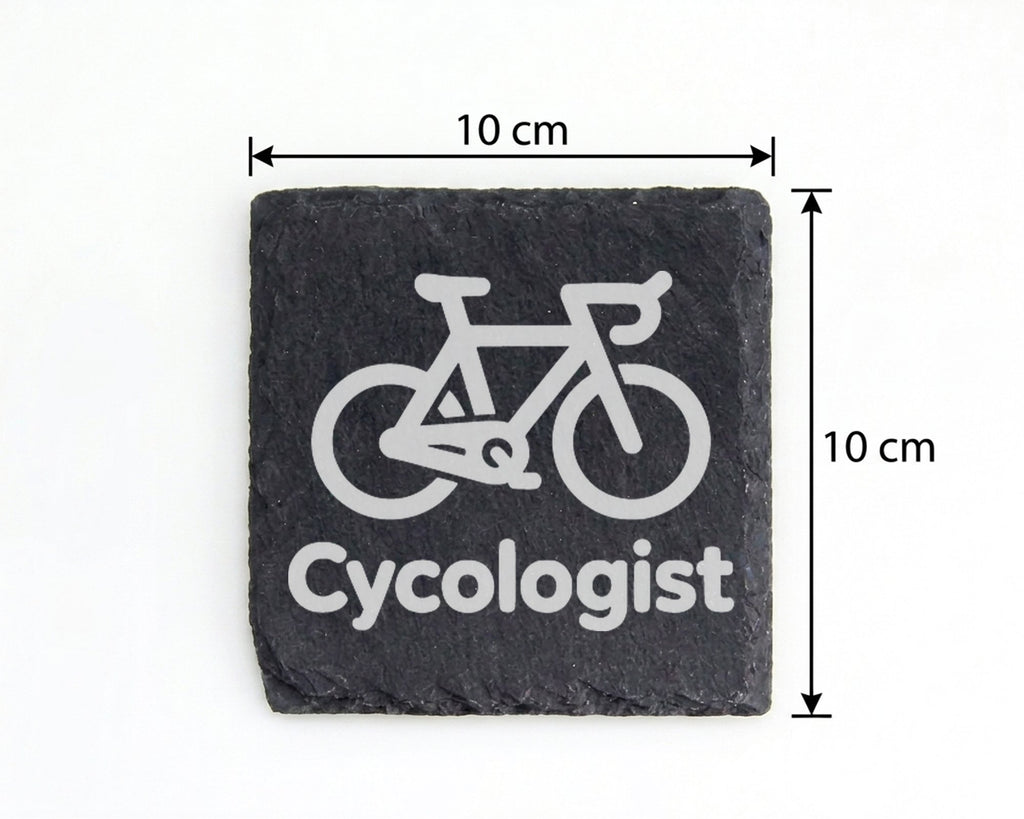 Schiefer Untersetzer Rennrad Cycologist - Lustiges Geschenk für Radfah – Bild 4