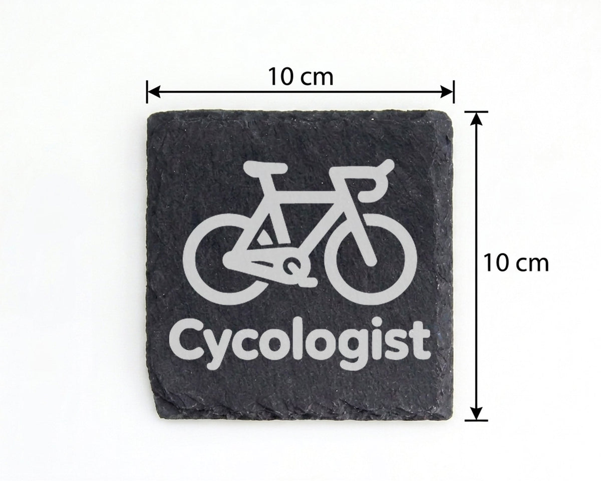 Schiefer Untersetzer Rennrad Cycologist - Lustiges Geschenk für Radfah – Bild 4