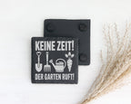 Schiefer Untersetzer Keine Zeit Der Garten Ruft - Geschenk für Gärtner – Bild 2