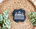 Schiefer Untersetzer Feuerwehr Spruch Rauchzeichen - Lustiges Geschenk – Bild 3