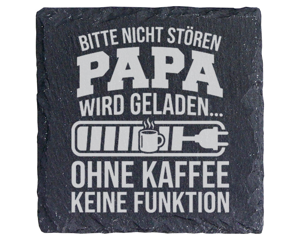 Schiefer Untersetzer Papa Wird Geladen Bitte Nicht Stören - Lustiges K – Bild 1