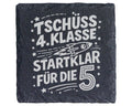 Schiefer Untersetzer Rakete Schulwechsel 5. Klasse - Geschenk für Grun – Bild 1