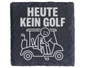 Schiefer Untersetzer Heute Kein Golf Trauriger Golfer - Lustiges Gesch – Bild 1