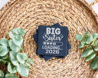 Schiefer Untersetzer Große Schwester Loading Personalisiert - Geschenk – Bild 3