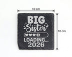 Schiefer Untersetzer Große Schwester Loading Personalisiert - Geschenk – Bild 4