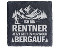 Schiefer Untersetzer Ich Bin Rentner Bergauf - Lustiges Geschenk Für W – Bild 1