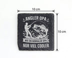 Schiefer Untersetzer Angler Opa Wie Ein Normaler Nur Viel Cooler - Ges – Bild 4