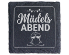 Schiefertafel Untersetzer Mädelsabend, Geschenk für Freundinnen, Party – Bild 1