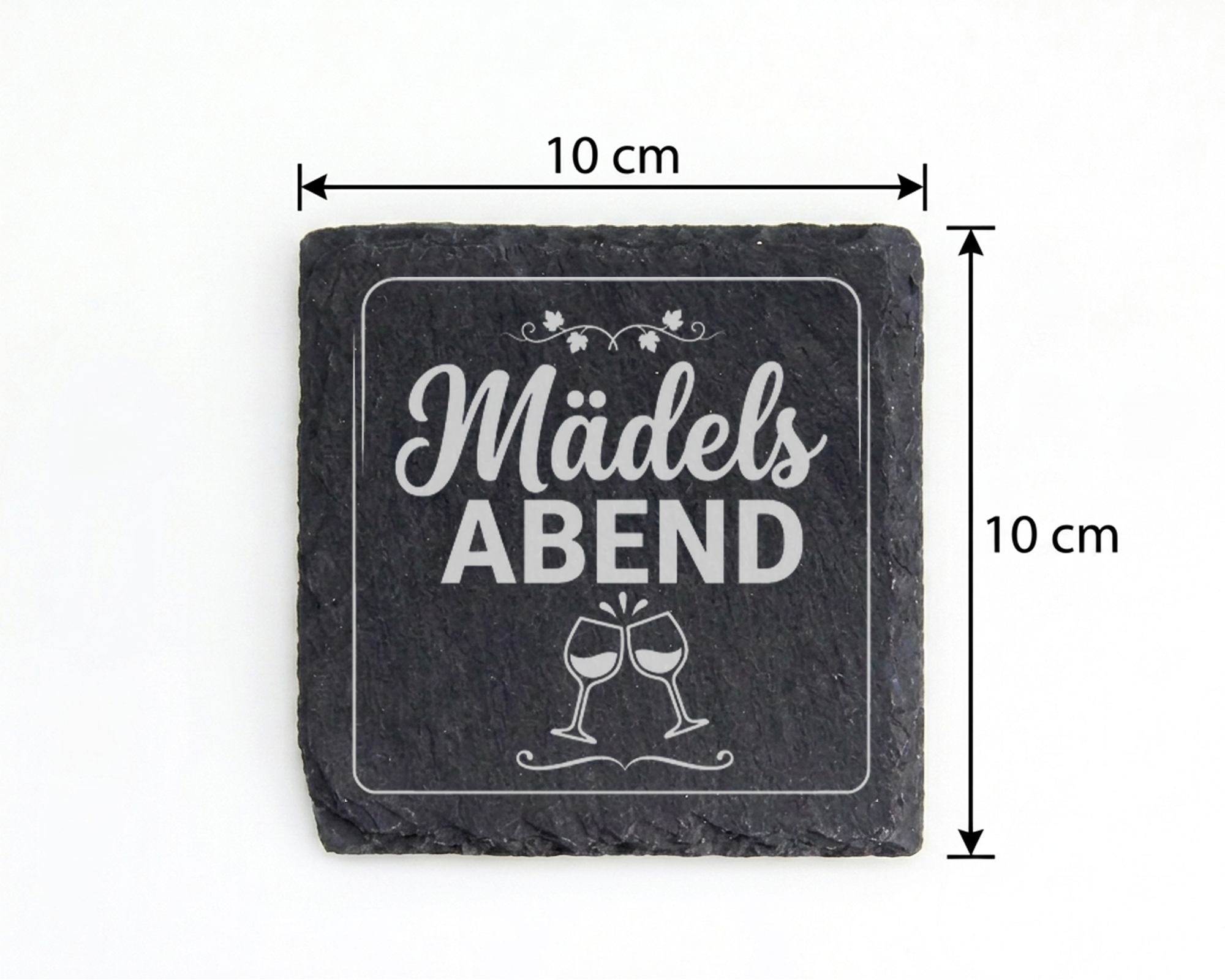 Schiefertafel Untersetzer Mädelsabend, Geschenk für Freundinnen, Party – Bild 4