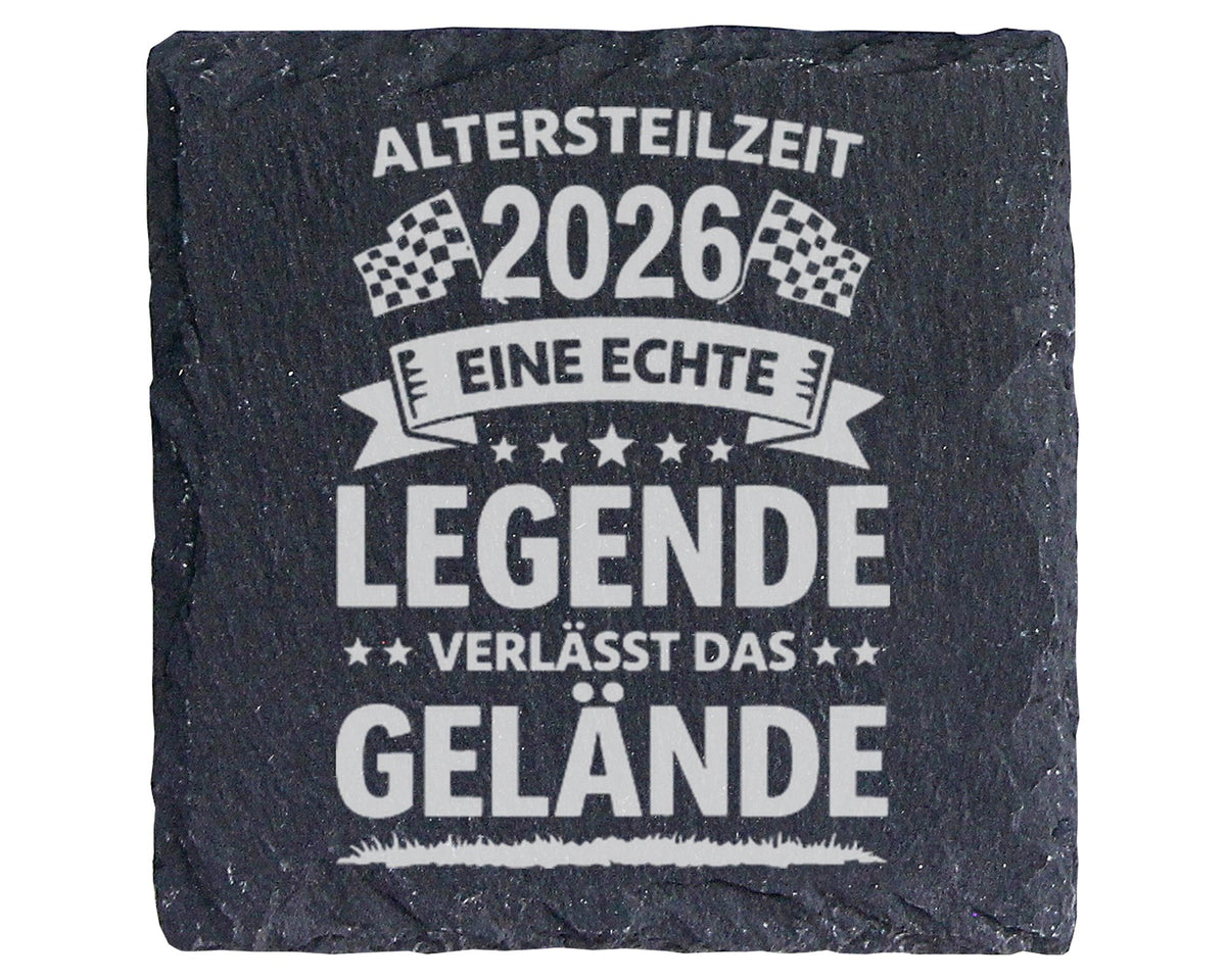 Schiefer Untersetzer Altersteilzeit 2026 Legende Verlässt Gelände - Ge – Bild 1