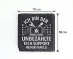 Schiefer Untersetzer Unbezahlte Tech Support Familie - Lustiges Gesche – Bild 4