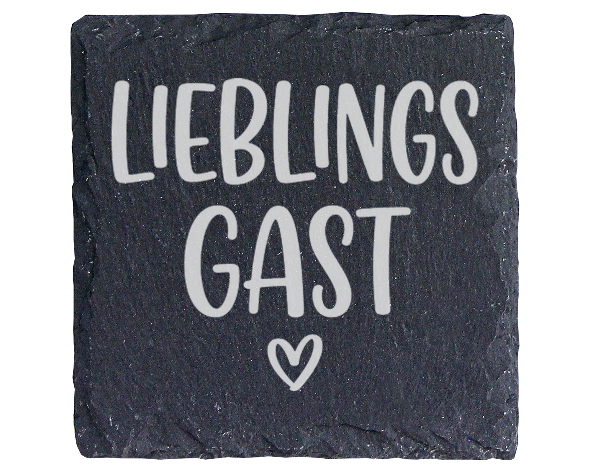 Schiefertafel Untersetzer Lieblingsgast, Gastgeschenk für Freunde, Tis – Bild 1