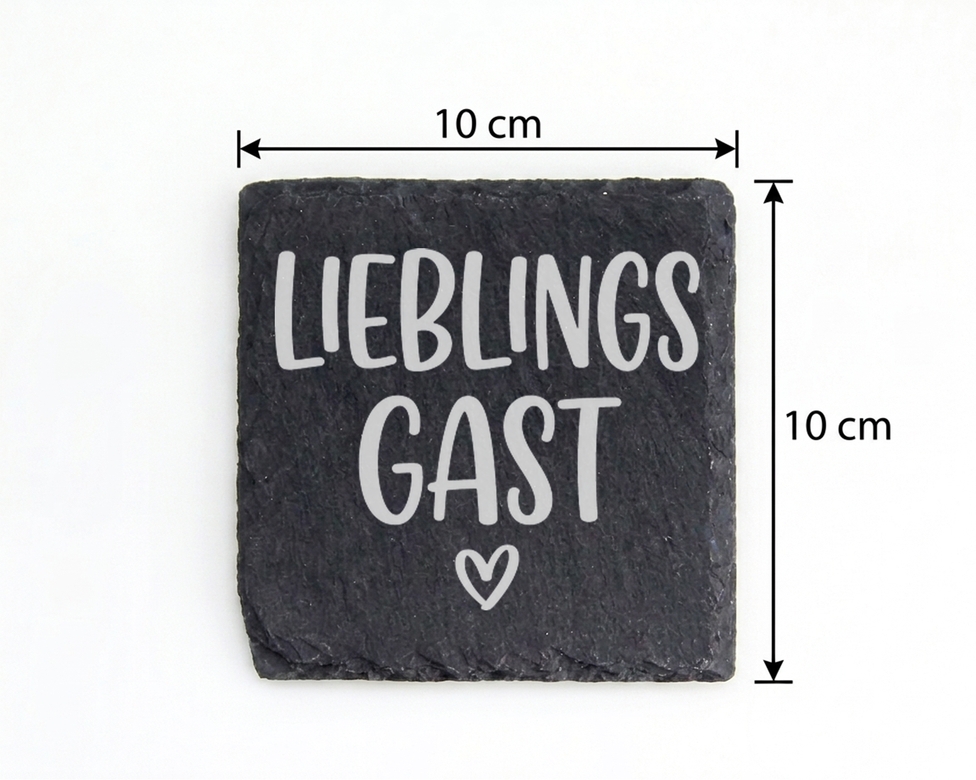 Schiefertafel Untersetzer Lieblingsgast, Gastgeschenk für Freunde, Tis – Bild 4