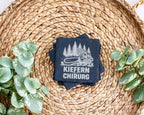 Schiefer Untersetzer Kettensäge Kiefern Chirurg Spruch - Geschenk für  – Bild 3