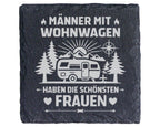Schiefer Untersetzer Männer Mit Wohnwagen Schönsten Frauen - Geschenk  – Bild 1