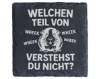 Schiefer Untersetzer Meerschweinchen Welchen Teil Von Wheek Verstehst  – Bild 1