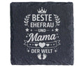 Schiefer Untersetzer Für Ehefrau Und Mama Der Welt - Geschenk Mutter Z – Bild 1