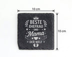 Schiefer Untersetzer Für Ehefrau Und Mama Der Welt - Geschenk Mutter Z – Bild 4