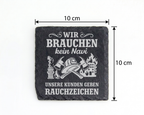 Schiefertafel Untersetzer Feuerwehr Geschenk, Wir brauchen kein Navi,  – Bild 4