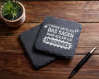 Schiefer Untersetzer Früher Das Sagen Enkelkinder - Lustiges Geschenk  – Bild 5
