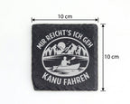 Schiefer Untersetzer Kanu Mir Reichts Ich Geh Fahren - Geschenk für Pa – Bild 4