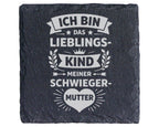 Schiefer Untersetzer Lieblingskind Meiner Schwiegermutter Spruch - Lus – Bild 1