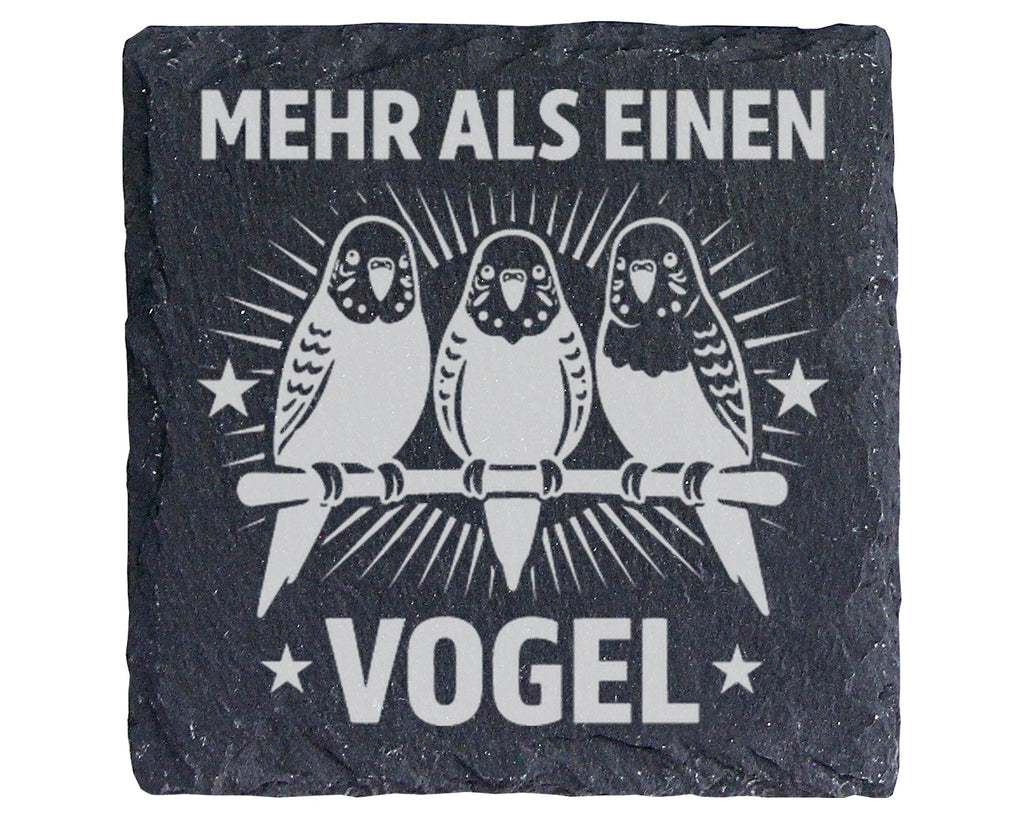 Schiefer Untersetzer Wellensittich Mehr Als Einen Vogel - Lustiges Ges – Bild 1