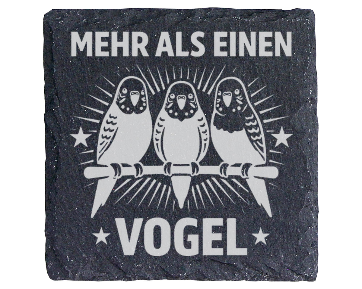 Schiefer Untersetzer Wellensittich Mehr Als Einen Vogel - Lustiges Ges – Bild 1