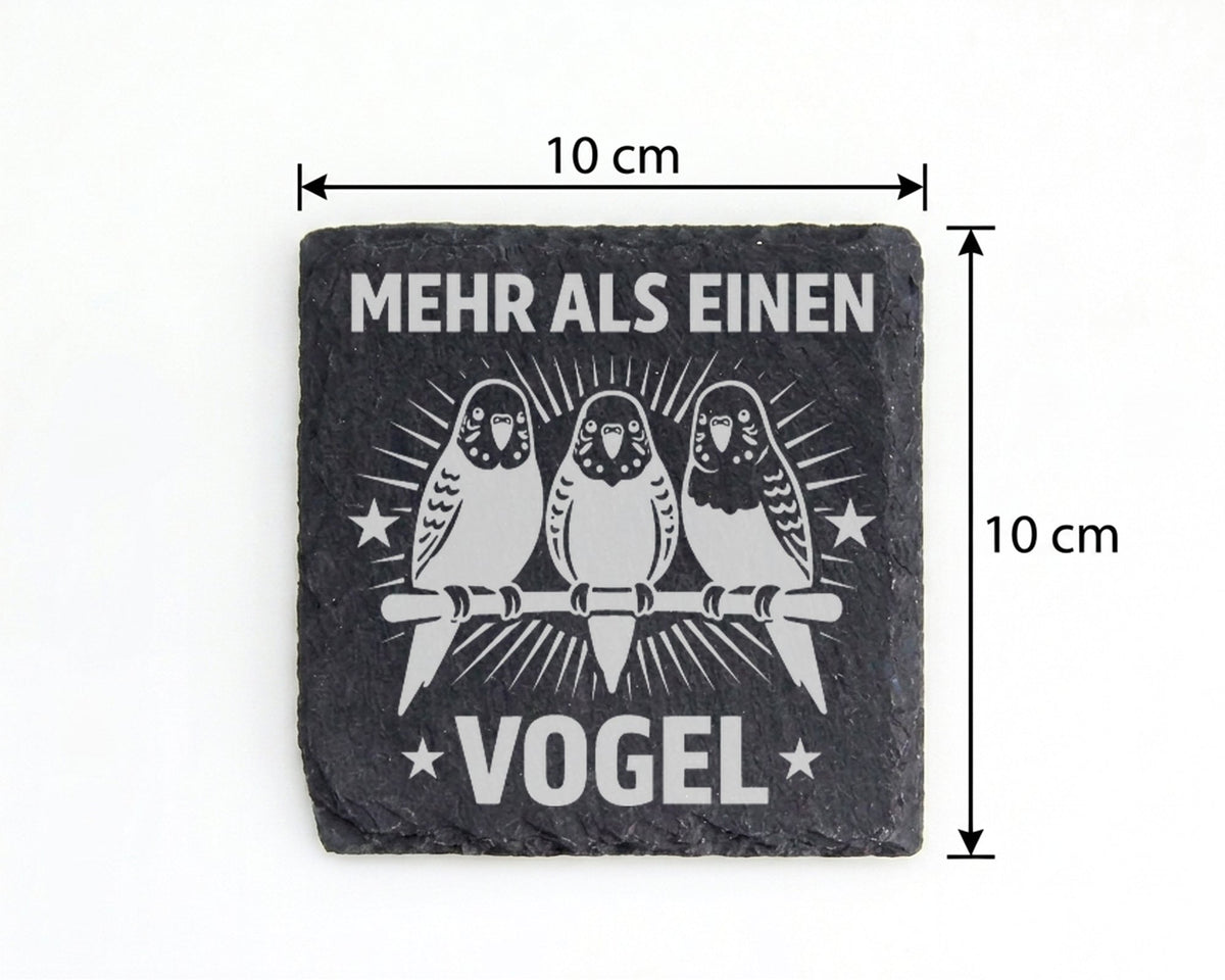 Schiefer Untersetzer Wellensittich Mehr Als Einen Vogel - Lustiges Ges – Bild 4