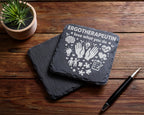 Schiefer Untersetzer Ergotherapeutin Love What You Do - Geschenk Für T – Bild 5