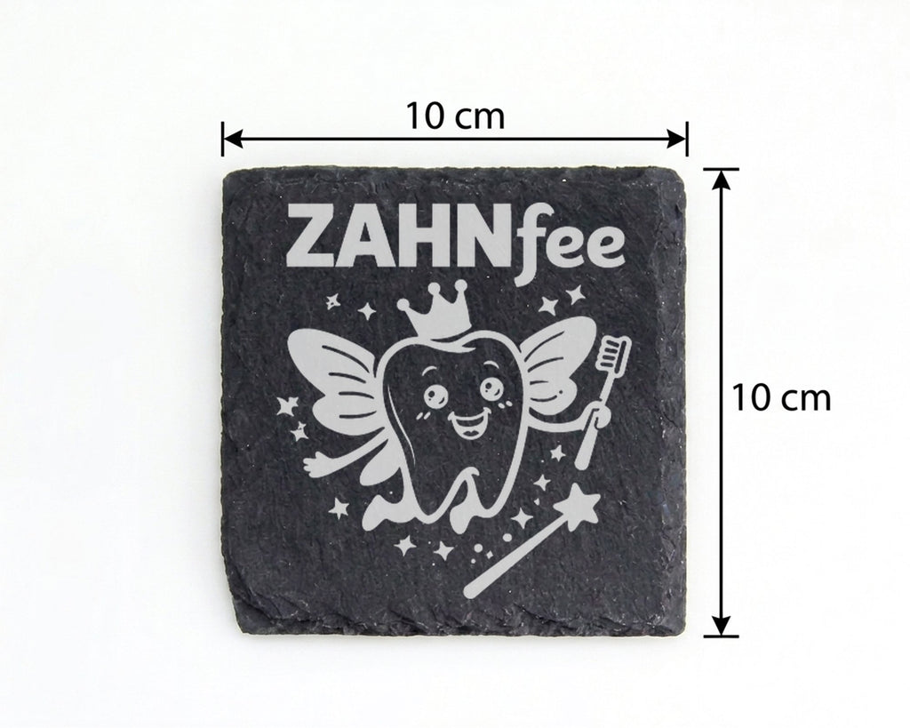 Schiefer Untersetzer Zahnfee Motiv - Geschenk Für Kinder Mädchen Junge – Bild 4