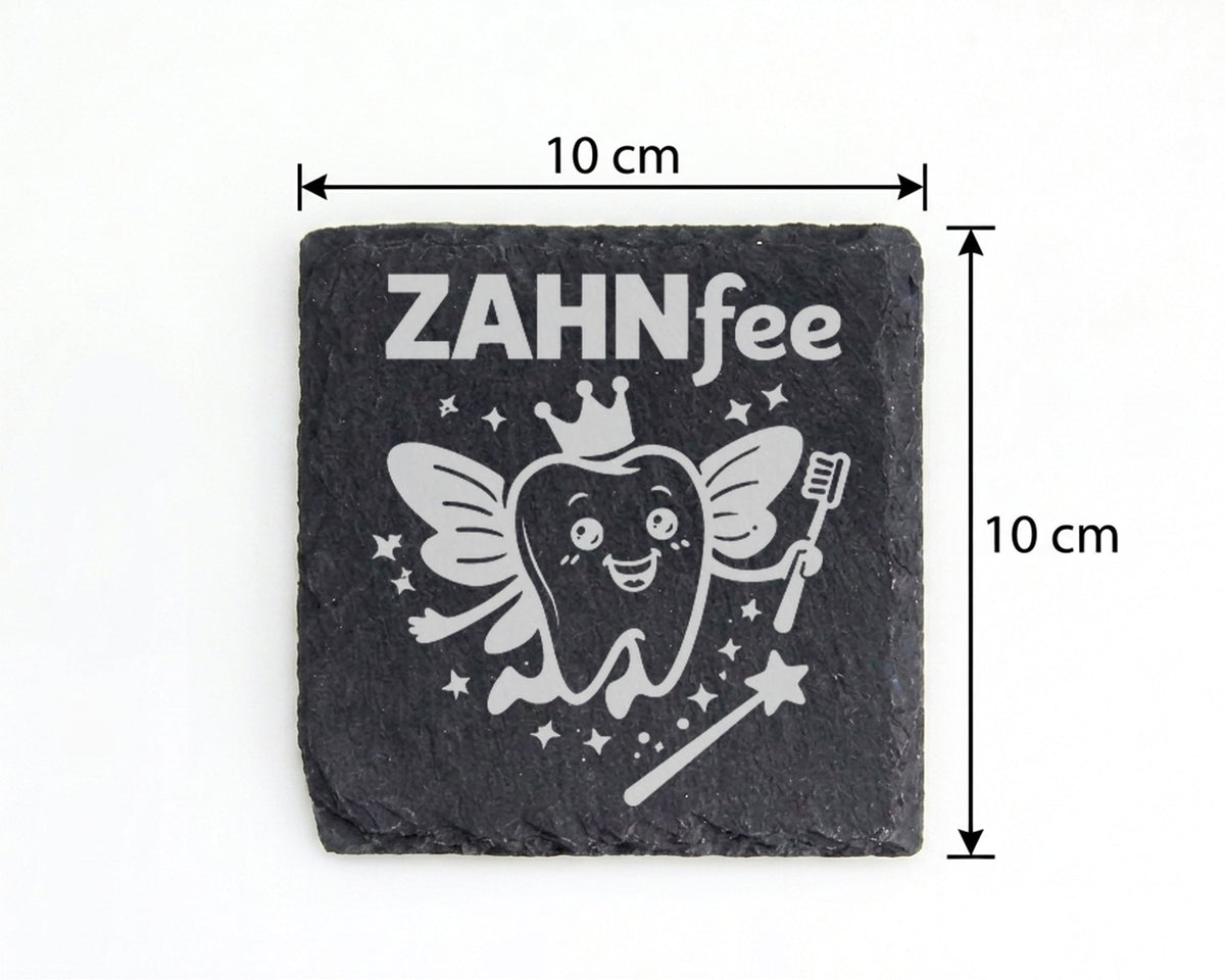 Schiefer Untersetzer Zahnfee Motiv - Geschenk Für Kinder Mädchen Junge – Bild 4