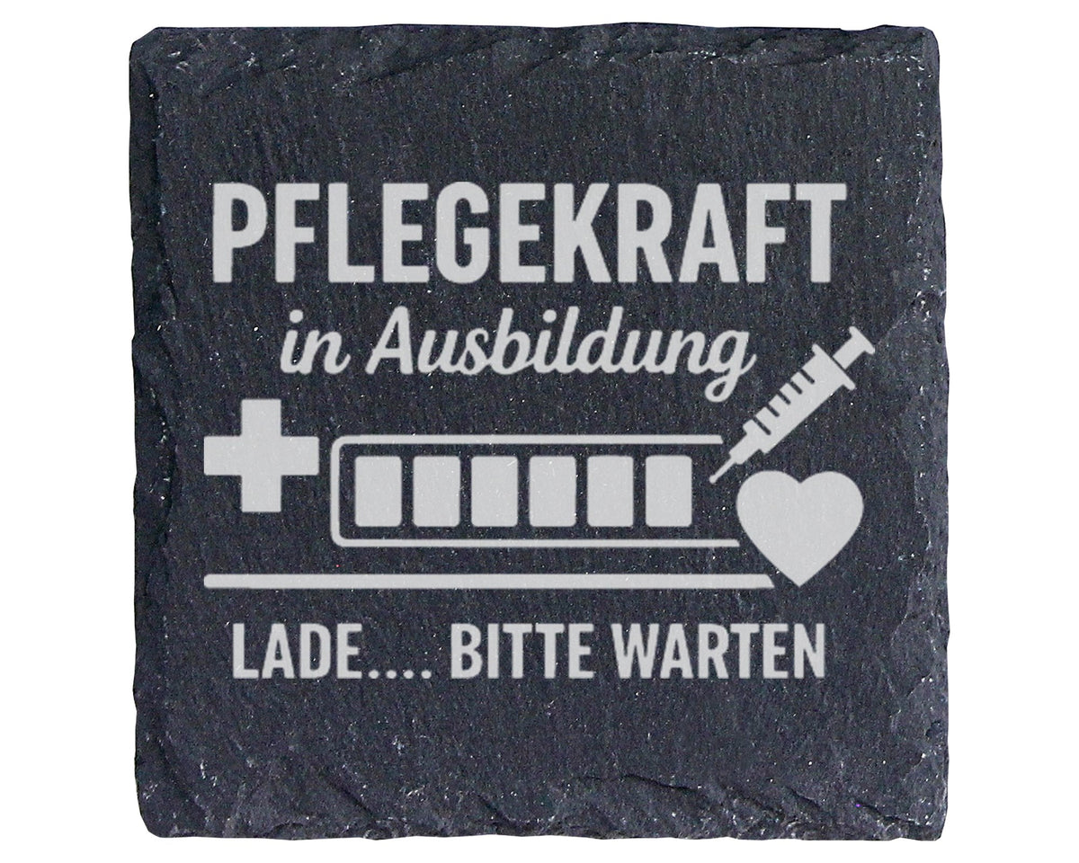 Schiefer Untersetzer Pflegekraft In Ausbildung Lade Bitte Warten - Lus – Bild 1
