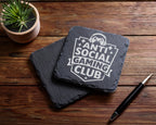 Schiefer Untersetzer Anti Social Gaming Club - Lustiges Geschenk Für G – Bild 5
