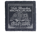 Schiefertafel Untersetzer Camping Geschenk für Wohnwagen Fan witzige W – Bild 1